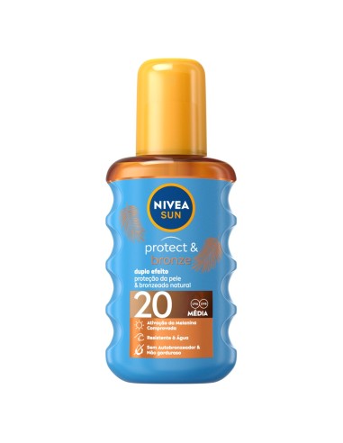 Nivea Sun Protect and Bronze Spray Oil SPF20 200ml