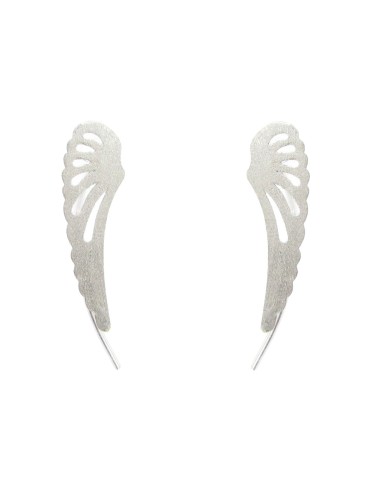 MRIO Classic Silver Angel Wing Earrings