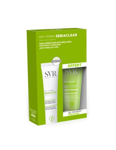 SVR Pack Sebiaclear Mat Pores and Gel Moussant