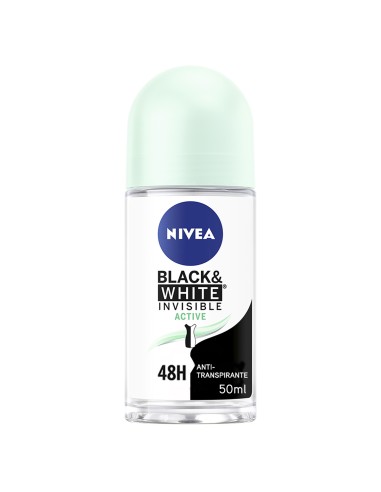 Nivea Black and White Invisible Active Roll On 50ml