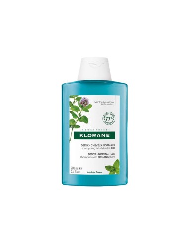 Klorane Water Mint Shampoo for Hair Exposed to Pollution 200ml