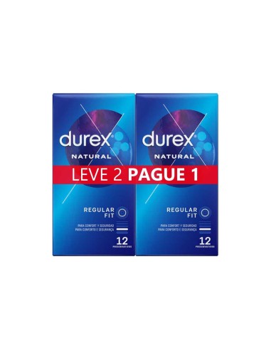 Durex Natural Plus Condoms 12 units x2