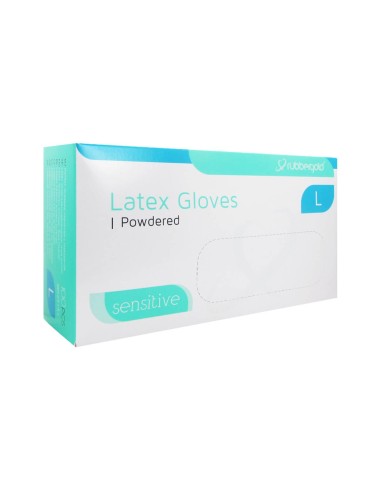 Sensitive Latex Gloves Size L x100 Units