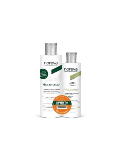 Noreva Hexaphane Pack Soothing Fortifying Shampoo 400ml and Daily Shampoo 250ml