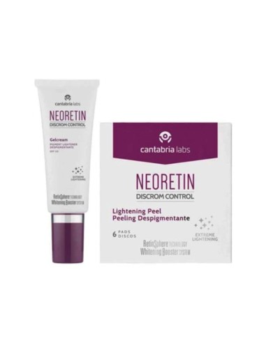 Neoretin Pack Neoretin Pigmenting Corrector Peel and Depigmenting Gelcream SPF50
