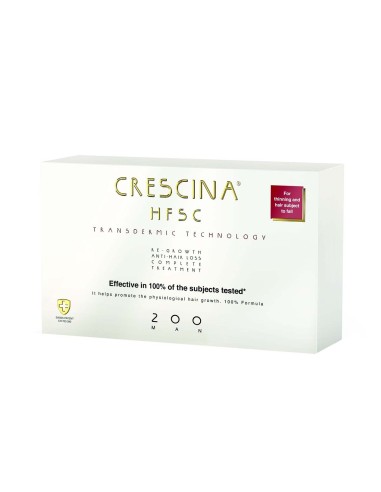 Crescina HFSC Transdermic Technology Complete Treatment 200 Man 10 more 10x3,5ml