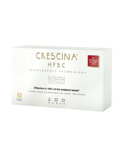 Crescina HFSC Transdermic Technology Complete Treatment 200 Woman 10 more 10x3,5ml