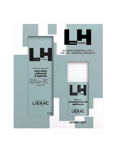 Lierac Homme Pack Global Anti-Aging Fluid 50ml and Deodorant 50ml