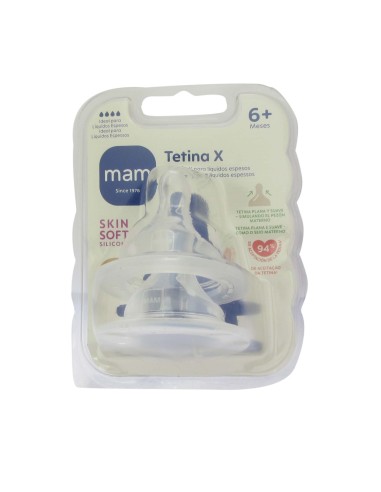 Mam Tetina Silicone 6+ Months Very Fast Flow x2