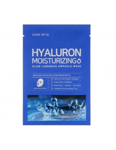 Some By Mi Hyaluronic Moisturizing Glow Luminous Ampoule Mask 25g