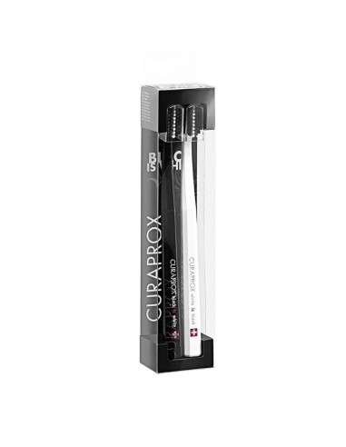 Curaprox Black Is White Toothbrushes x2