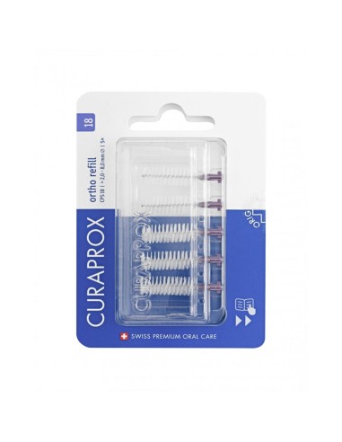 Curaprox Ortho Refill 18 Brushes x5