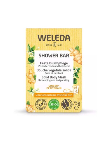 Weleda Solid Body Wash Ginger and Petitgrain 75g