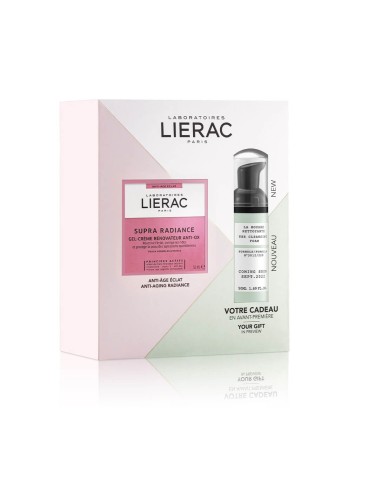 Lierac Coffret Supra Radiance Renewing Anti-Ox Gel-Cream 50ml and Cleansing Foam 50ml