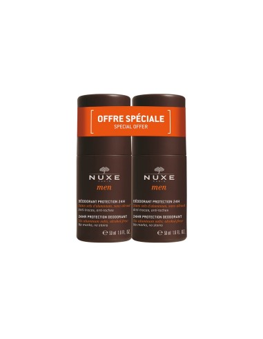 Nuxe Men 24hr Protection Deodorant 50mlx2