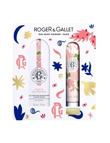 Roger Gallet Pack Fleur Figuier Perfumed Water 30ml and Hand Cream 30ml Gift Set