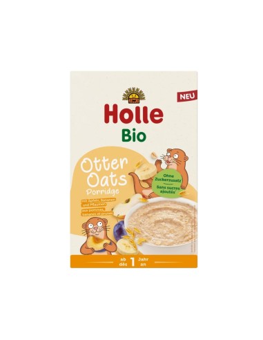 Holle Organic Whole Oat Baby Porridge with Banana, Plum and Apple 200g