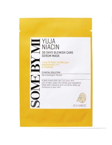 Some By Mi Yuja Niacin 30 Days Blemish Care Serum Mask 25g