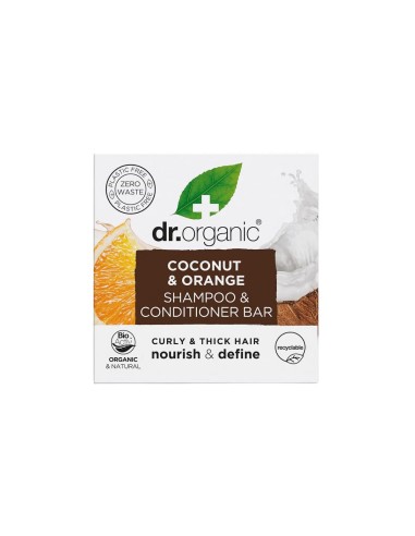 Dr. Organic Coconut and Orange Solid Shampoo 75g