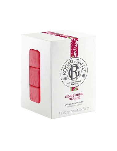 Roger Gallet Gingembre Rouge Soaps 3x100g