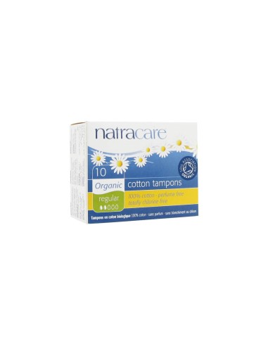 Natracare Cotton Caps Regular Flow 10 pcs