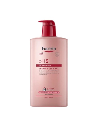 Eucerin pH5 Bath Gel and Oil 1000ml