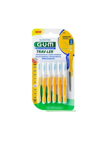 Gum Trav-ler Dental Brush 1.3mm x6