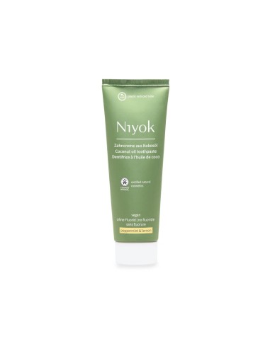 Niyok Natural Toothpaste with Coconut Oil Peppermint and Lemon 75ml