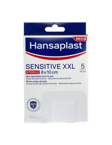 Hansaplast Sensitive XXL Sterile 8x10cm 5 units