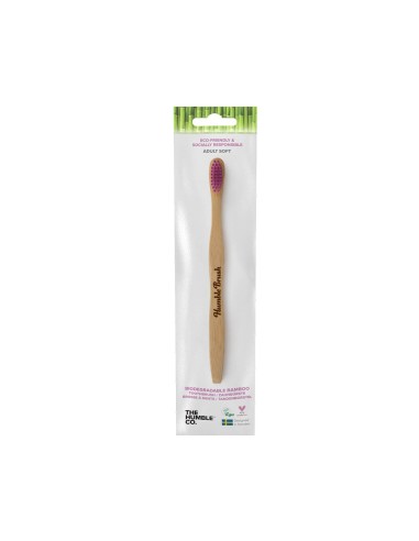The Humble Co. Soft Adult Flat Handle Bamboo Toothbrush