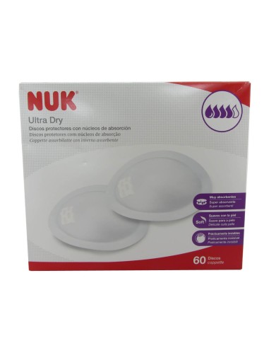 Nuk Ultra Dry Absorbent Discs 60 units