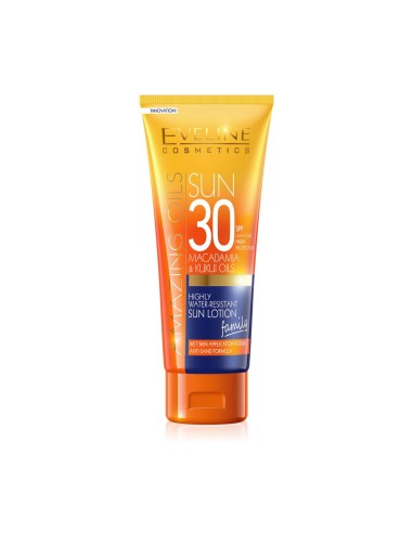 Eveline Cosmetics Sun Amazing Oils Highly Water Resistant Sun Lotion SPF30 200ml
