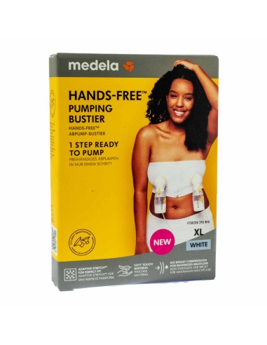 Medela Hands-Free Pumping Bustier White XL