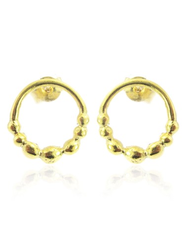 MRio Margot Silver Earrings Gold Metal Earring Spheres