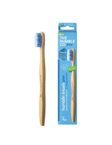 The Humble Co. PRO Hexatech Spiral Toothbrush Blue